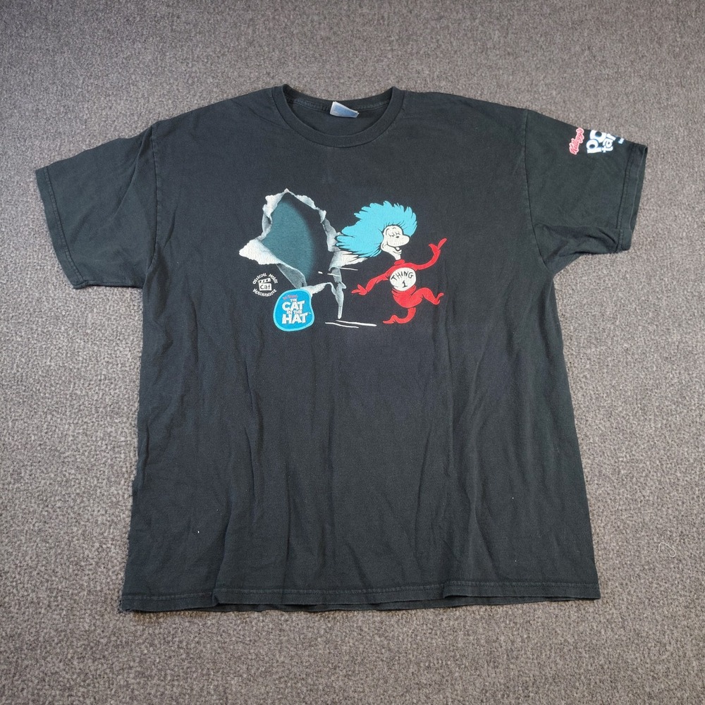 Cat In The Hat Movie Promo Shirt SZ Adult XL Kelloggs Pop-Tart Snack